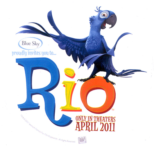 rio film animation dessin animé blu perroquet